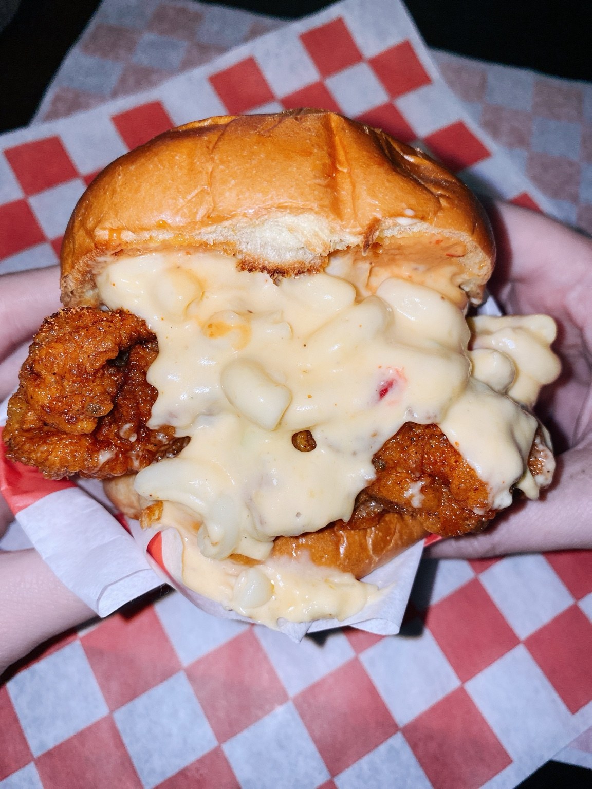 The Mac chicken sandwich from WILDTAYS.